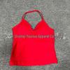 DFYNE Sports Vest & Halter Bra 3/4 Shorts Set