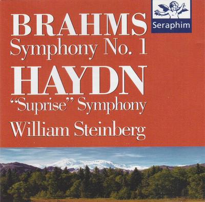 CD BRAHMS, HAYDN; STEINBERG - Sinfonia 1  CDE724356902626 Serafim, EMI C 1995 EUA Clássico Usado