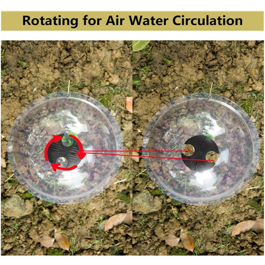 Capac de protecție reutilizabil pentru plante Mini seră cu 18 bucăți țăruși metalici 10 buc etichete pentru plante Grădină Cloche Dome Clopoțel