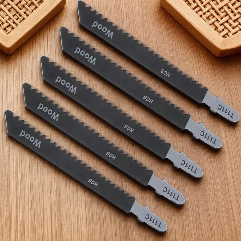 Jigsaw Blades Set for Wood and Metal Cutting 100mm HCS T101B T101D T144D T101BR T244D T127D T111C T111DGood Product
