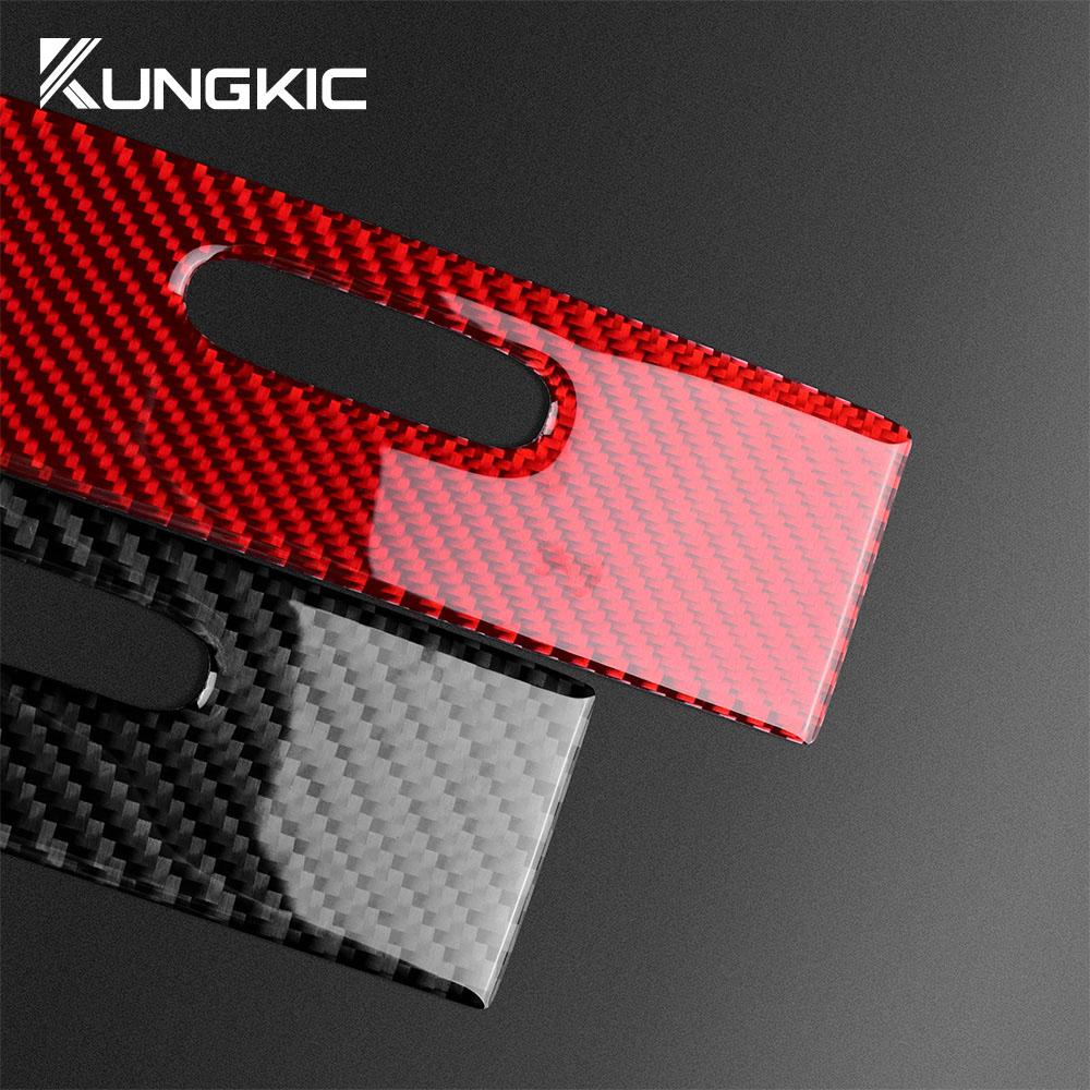 Real Soft Carbon Fiber Sticker For Porsche Cayenne 2003 2004 2005 2006 2007 2008 2009 2010 Ashtray Panel Interior Accessories