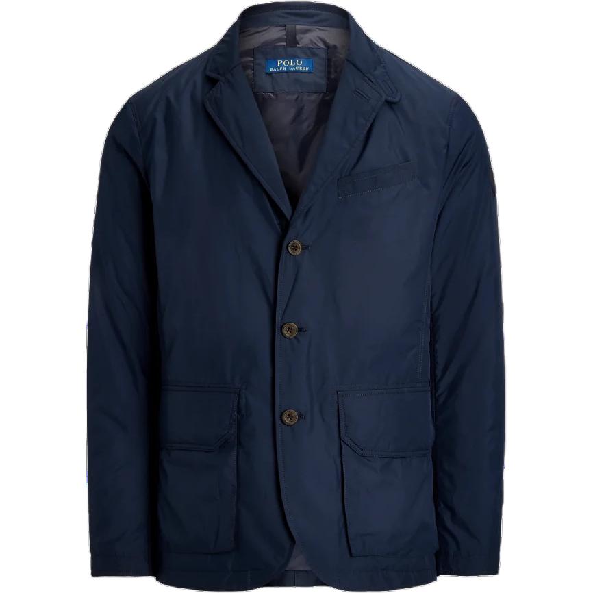 

Polo Ralph Lauren Однотонный однобортный жакет с длинными рукавами Мужские куртки Темно-синий MNPOOTW17I20015-410 L