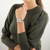Jacqueline Series Women's Quartz Watch with Sun and Moon Phase Display Elegant Design ES5164