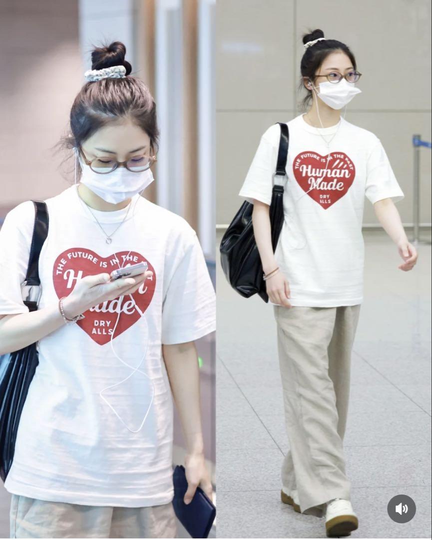 

[USED] Human Made Heart Logo T-Shirt, Size 2XL, White