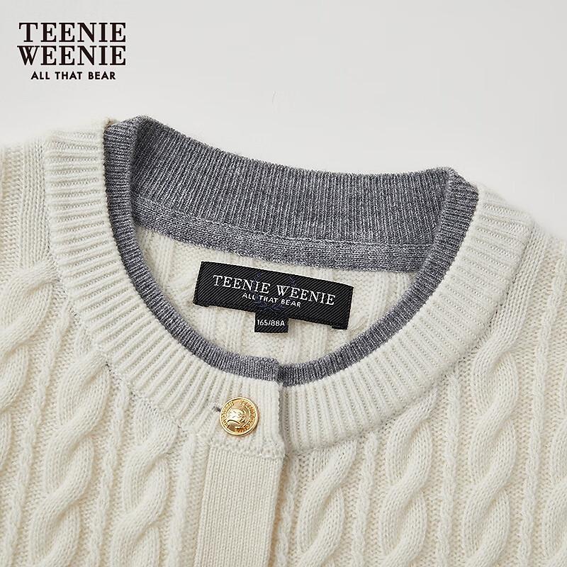 Teenie Weenie Women's Bear Cartoon Knitted Cardigan