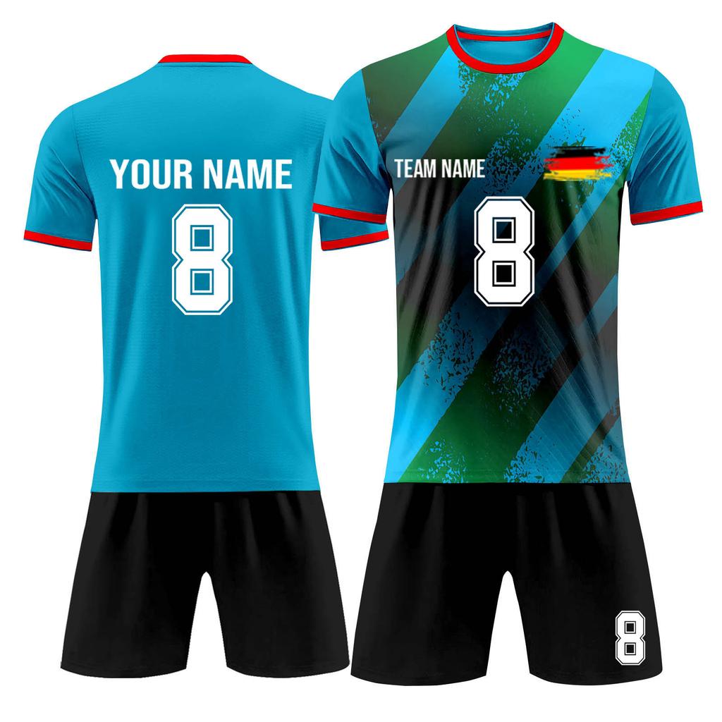 Ensemble personnalisé de deux pièces de football pour adultes et enfants