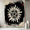 Supernatural Wall Tapestry Aesthetic Wall Hanging Printed Fabric Blanket Decorative Tapestries For Bedroom Living Room Home Decor