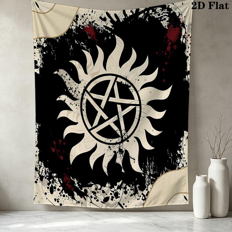 Supernatural Wall Tapestry Aesthetic Wall Hanging Printed Fabric Blanket Decorative Tapestries For Bedroom Living Room Home Decor