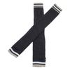 Women Ribbed Knit Leg Cover Preppy Double Striped Slouch Leg Warmers Long Socks