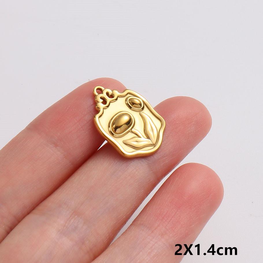 6 Stück Antike Relief Rose Tulpe Sonnenblume Edelstahl Anhänger Für Schmuckherstellung Großhandel Königlicher Hofstil Oval Handgefertigter Anhänger