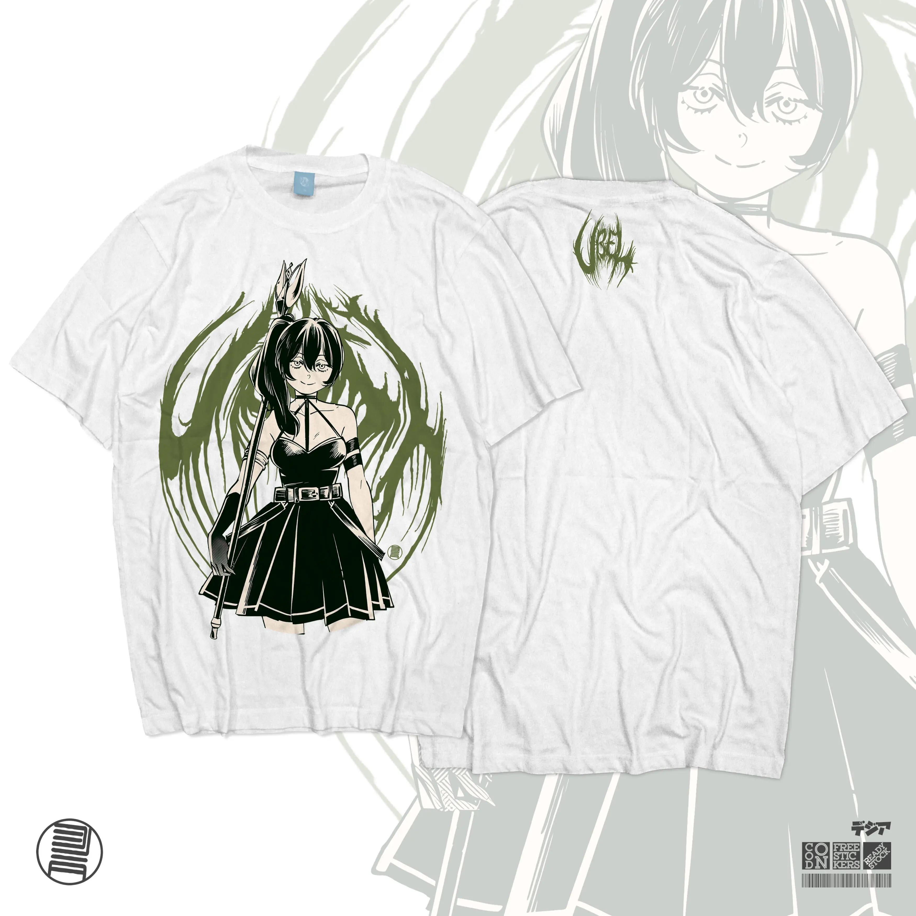 

Kaos Ubel Sousou no Frieren Mage Waifu Anime Manga T-Shirt Baju Wibu Jepang DJA Cloth Short Sleeves Plus Size Loose Comfortable 4XL