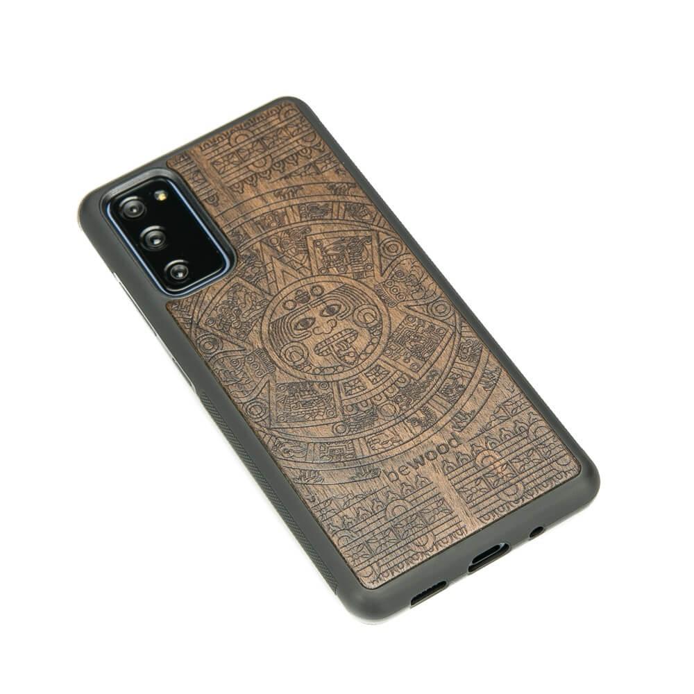 Wooden Case for Samsung Galaxy S20 FE Aztec Calendar Ziricote
