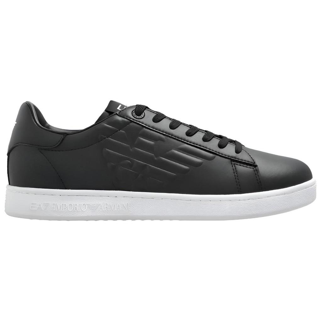 Emporio Armani EA7 Leather Low Top Sneakers Men sneakers Black 7X000331AF10848UC001