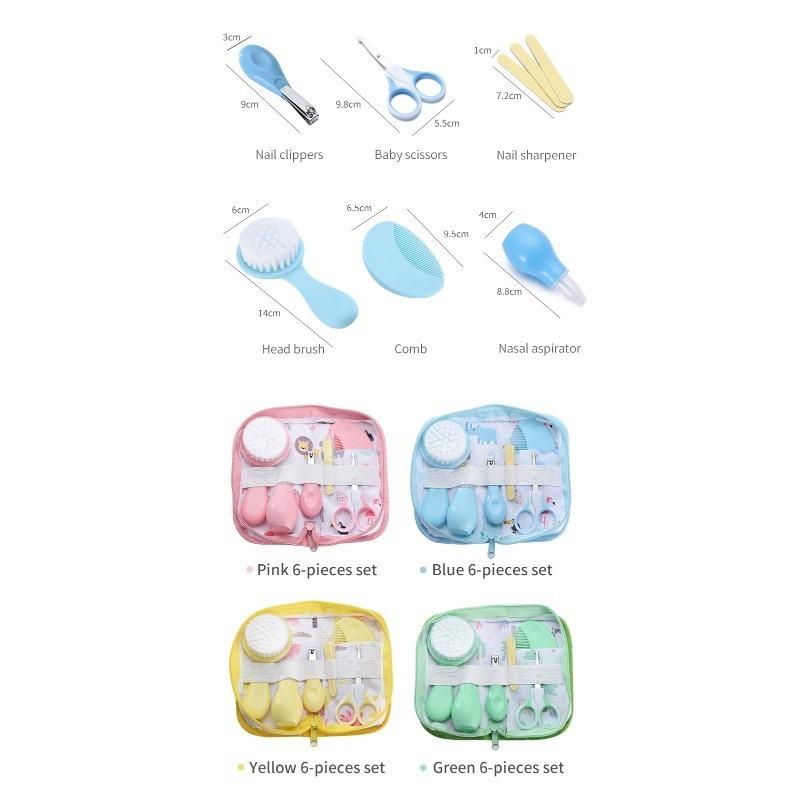 Baby Nail Care Grooming Healthcare Kits Babies Thermometer Nasal Aspirators Cartoon Set Bath Cleaning Comprehensive Tool