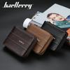 Baellerry Men Fashion Wallets Zipper Business Card Holder Vintage Purse GZW