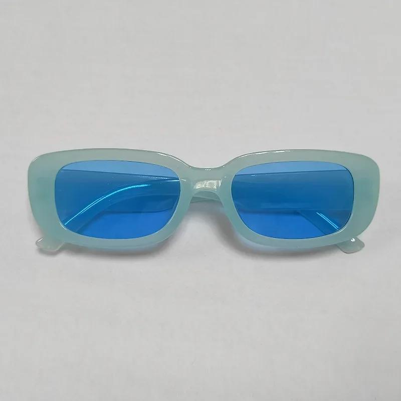 New Vintage Oval Sunglasses Woman Luxury Brand Small Rectangle Sun Glasses Female Small Ellipse Eyewear Uv400