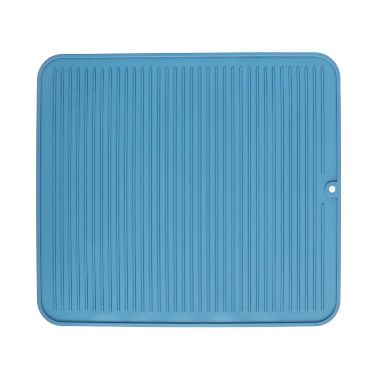 Food Grade Silicone Drying Mat 30x40cm, Non-Slip Cutting Board Pad, Heat Resistant Counter Trivet for Dishes