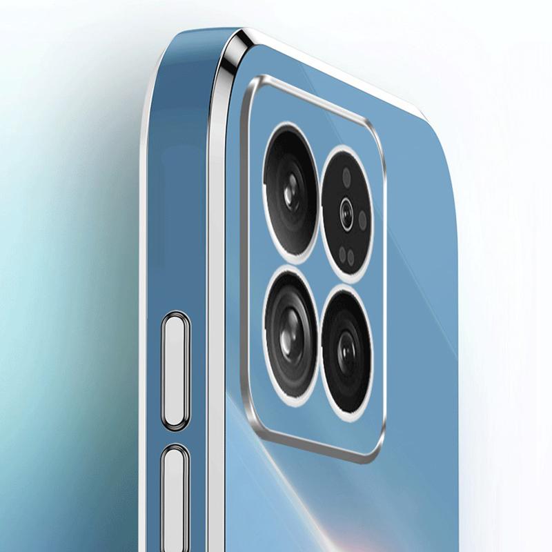XINLI For Xiaomi 14 Pro Case Electroplated TPU Ring Kickstand Phone Cover