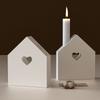 Hollow Love House Candle Holder Silicone Mold Diy Aromatherapy Plaster Candle Holder Decoration Mold