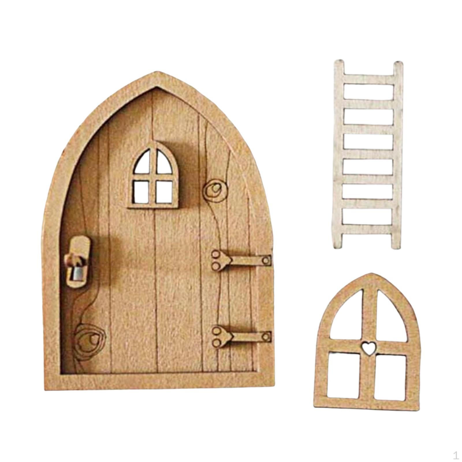 

Accessories Display Props :12 Dolls House Door for DIY Scene Bedroom Decorations Style C