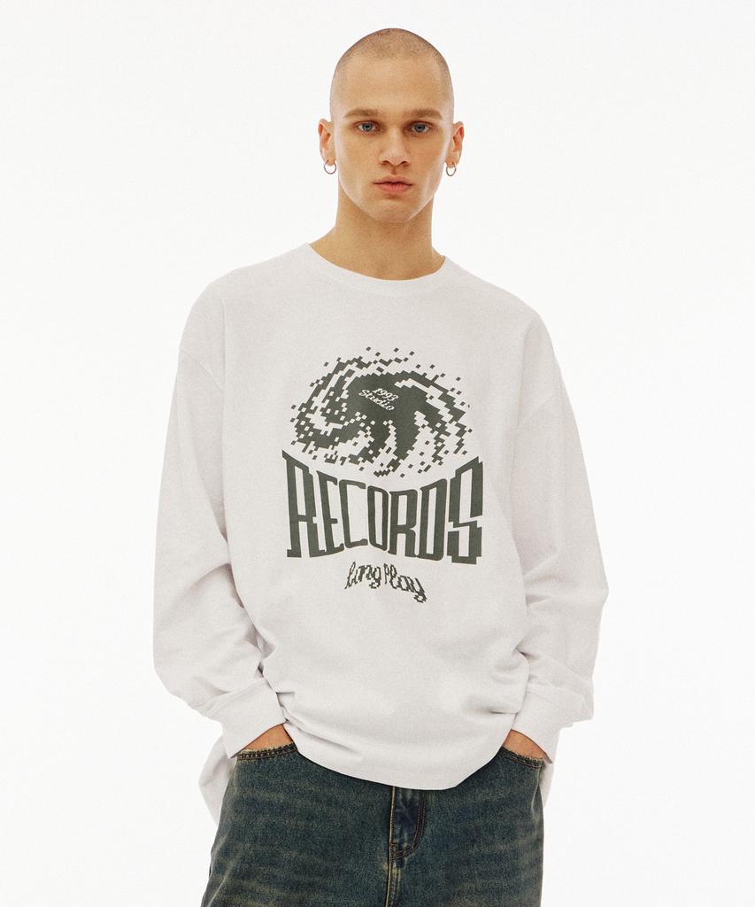1993STUDIO Longplay Record Long Sleeve_White