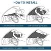 Skull Car Sunshade for Front Windshield Sunshades Sun Visor Protector Blocks Uv Rays Foldable Keep Your Vehicle Cool