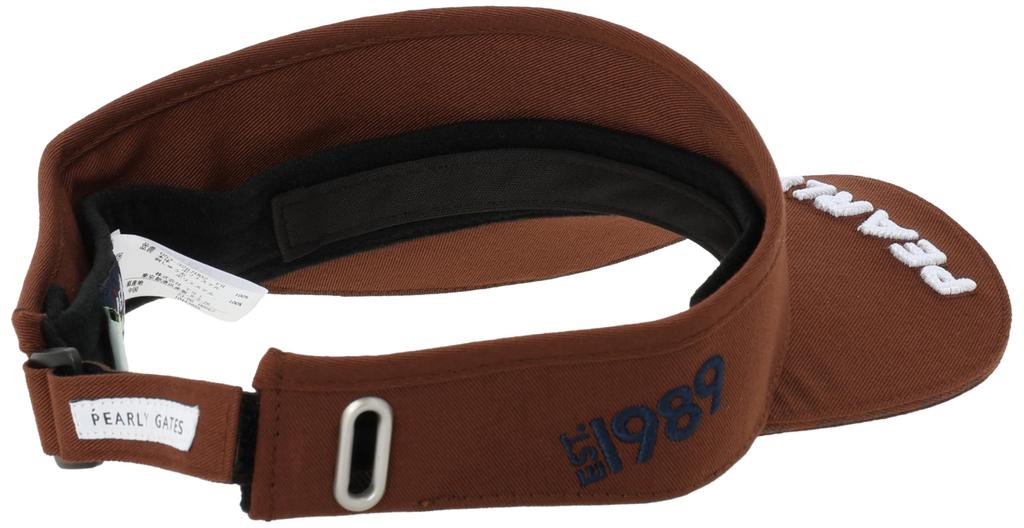 [PEARLY GATES] Unisex Visor Circle Logo Recycled Twill VISOR UNISEX  053-3287002 050Brown FR