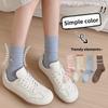 Ladies Spring and Autumn Lace Boneless Sweat Absorbent Breathable Deodorant In The Cylinder Pile Pile Cotton Socks