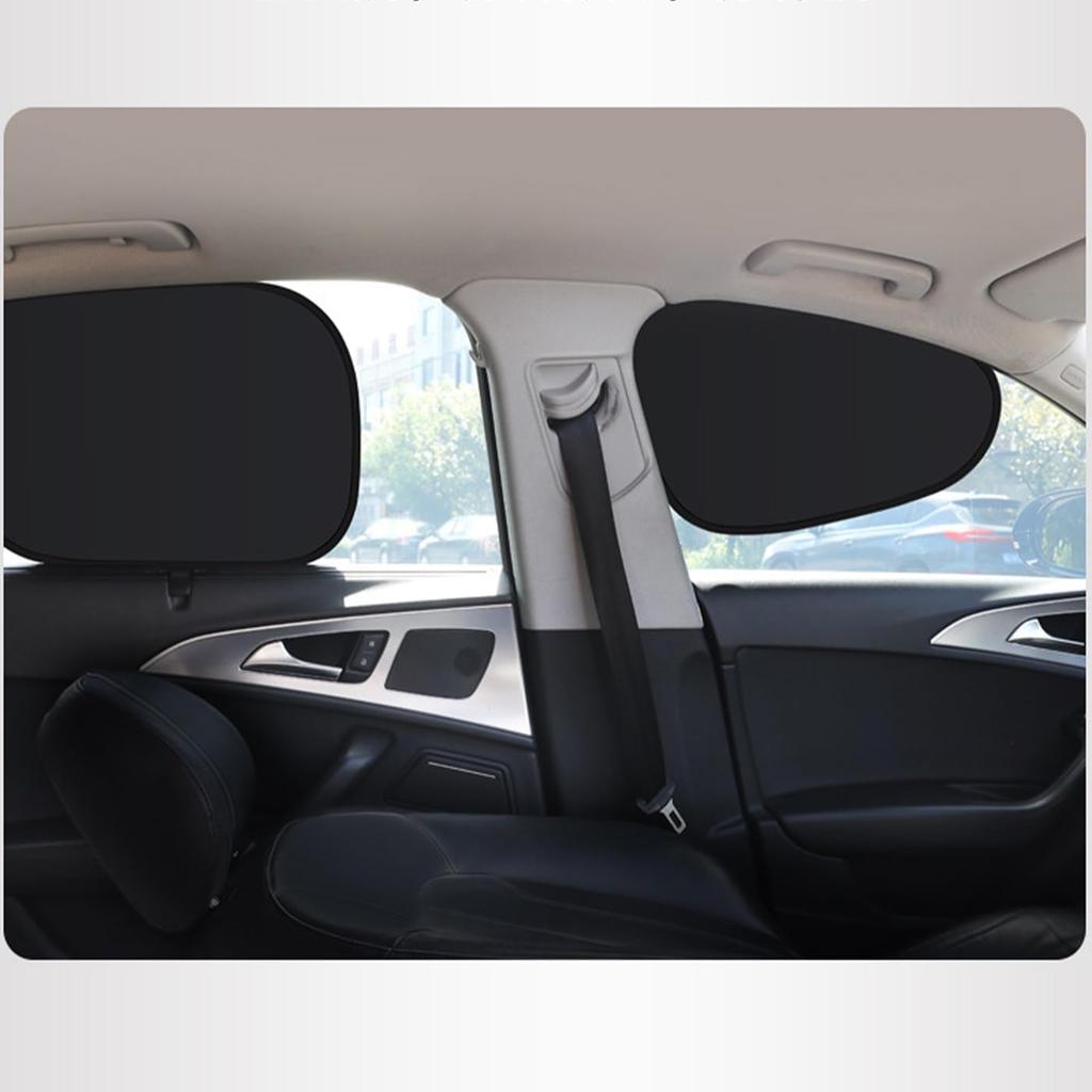 4PCS Car Window Shade, Automobile Sunshade, Car Sun Blocker, Static Suction Car Window Sunshade, 99% Sun-Blocking Rate, Front And Rear Window