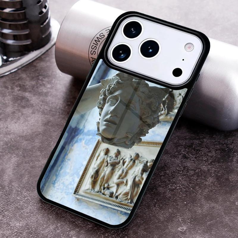 Griechische Ästhetik Gipsstatue Handyhülle für iPhone 17 16 15 Pro Max Air 14 13 12 11 Plus Stoßfeste Hülle