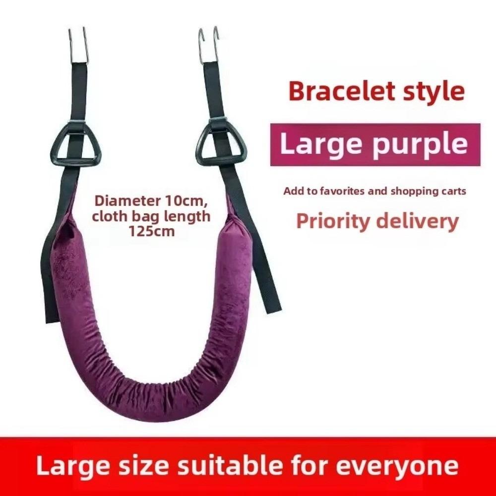 

Hanging Traction Belt Ergonomic Lumbar Stretching Device Disc Auxiliary Belt Waist Support Spinal Stretching Belt фіолетовий