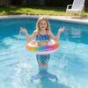 Costume da Bagno Sirena per Bambina 3 Pezzi Squame Coda di Sirena Set Bikini Bambini Spiaggia Piscina Cosplay Outfit da Bagno