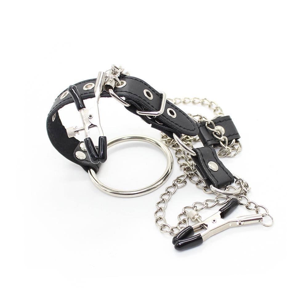 Adjustable Nipple Clamps & Penis Ring Set for Men - Erotic Adult Device