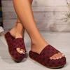 Fashion Summer Women's Platform Shoes Open Toe Flats Women's Platform Slippers Outdoor Plus Size Casual Slippers for Women 2024