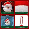 Decorative Plush Accessories Christmas Keychain, Cute Stuffed Santa Wreath Gingerbread Ornaments, Soft Cartoon Keychains for Bags Holiday Bag