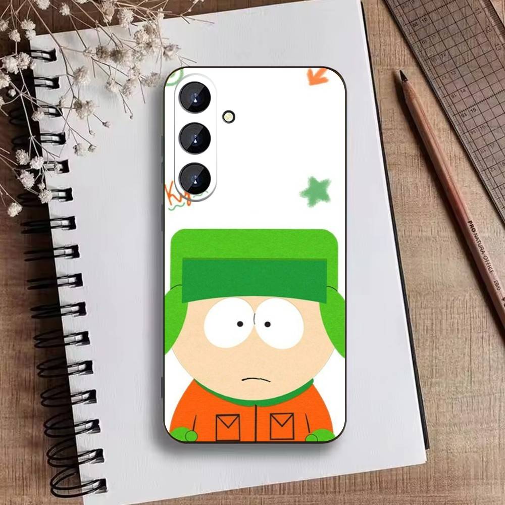 S-South P-Park Cartoon Phone Case For Samsung Galaxy A73,A21s,A22,A31,A52,A53,A71,A41Soft Black Shell