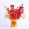 Creative New Year Lucky Decoration Simulated Blessing Flower Bucket  Home Decor