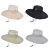Summer Outdoor Fishing Hat For Men With Large Brim Sun Protection And Breathability