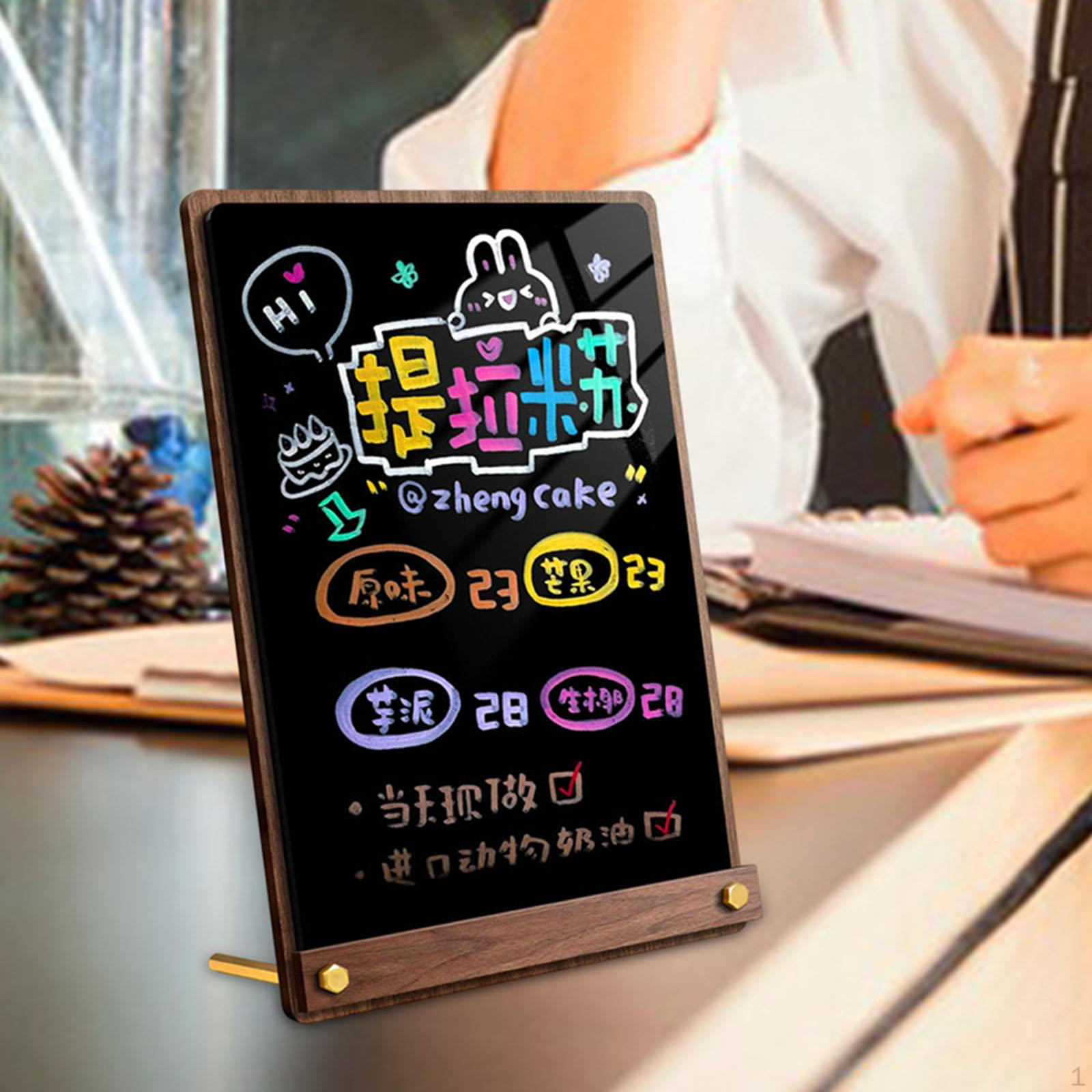 

Mini Chalkboard for Food Table Labels, Made of Reusable Acrylic, Small Sign Family And S