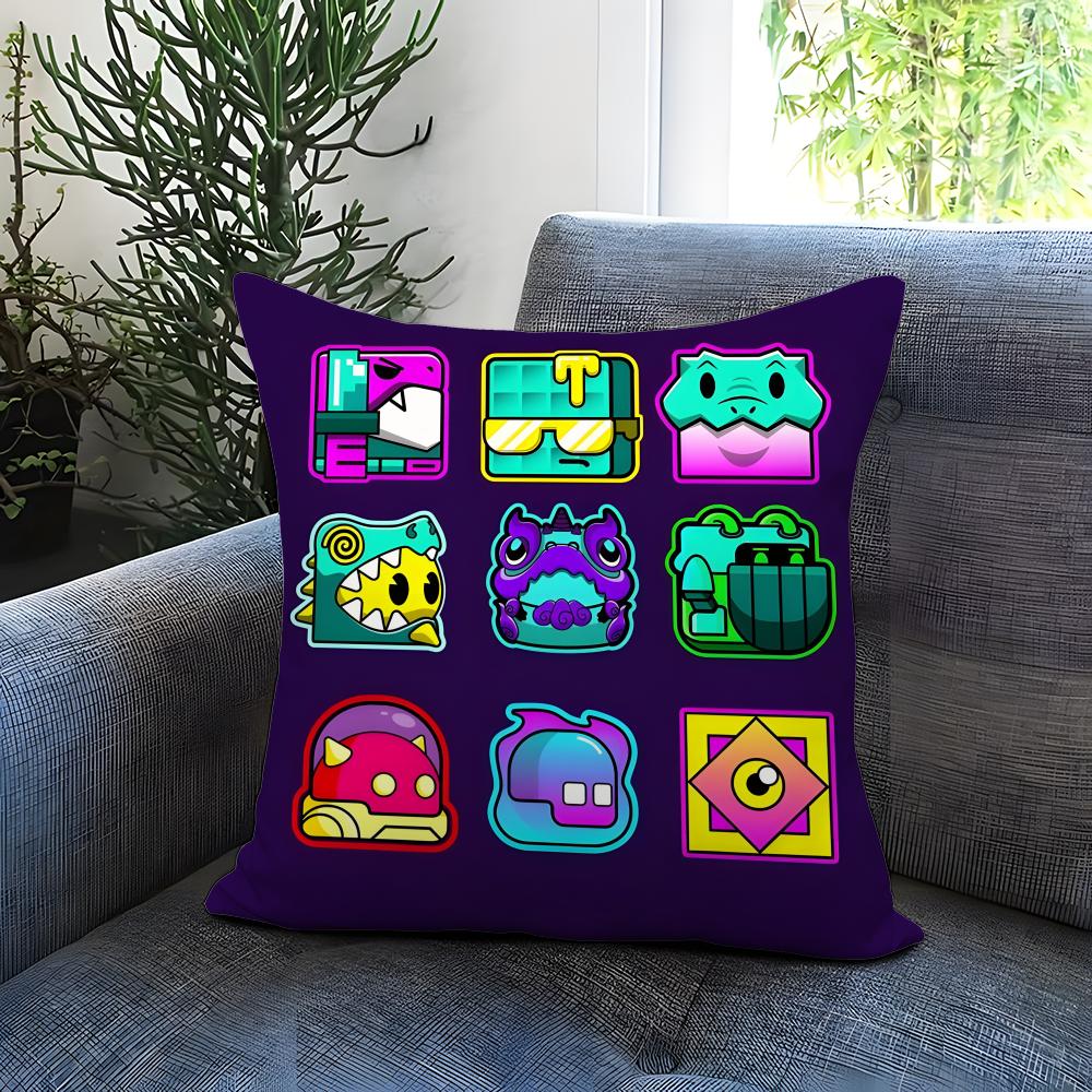 

POPULAR GGGeometry D-DDDashh Cushion Cover Comfortable Reversible Pillow Cover Ideal for Car Sofa Bedroom & Beyond 30cmx30cm