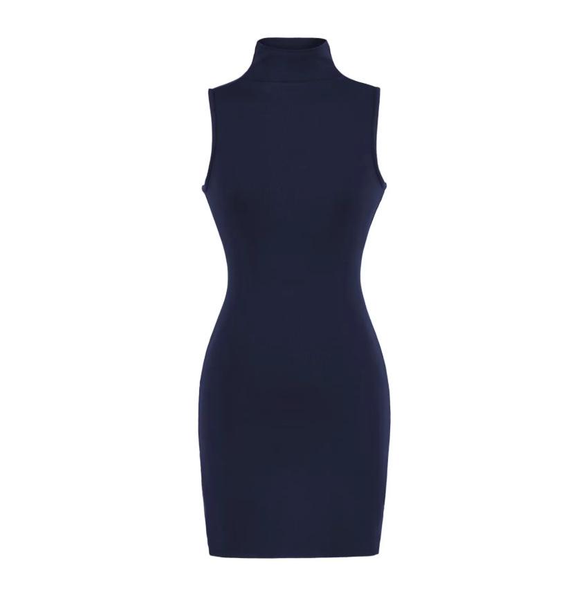 Trendy High-Waisted Sleeveless Dress: Elastic Waist, Elegant, Hip-Hugging Skirt - Early Spring 2026 Style for Women
