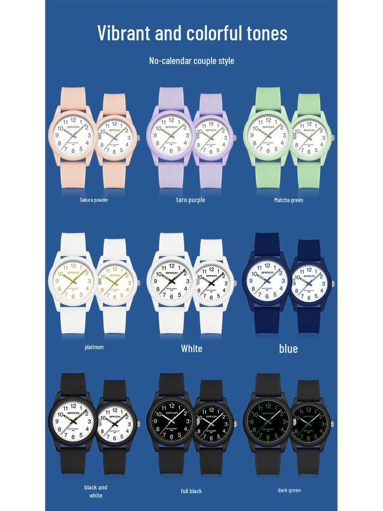 Sanda Creative Calendar Wristwatch for Students – Versatile Fashion Dial for Men & Women