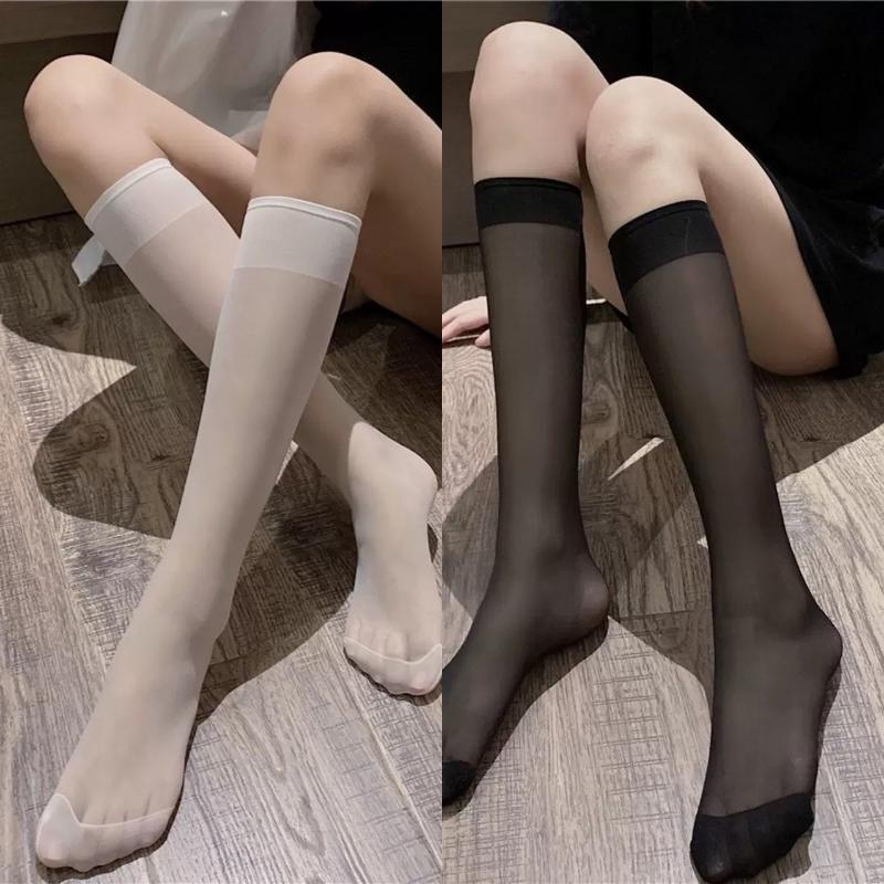 Sexy Glossy Over-The-Knee Stockings No Need To Remove Black Stockings