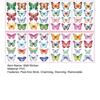 8 Sheets Watercolor Butterfly Wall Decals Peel And Stick 2D Butterfly