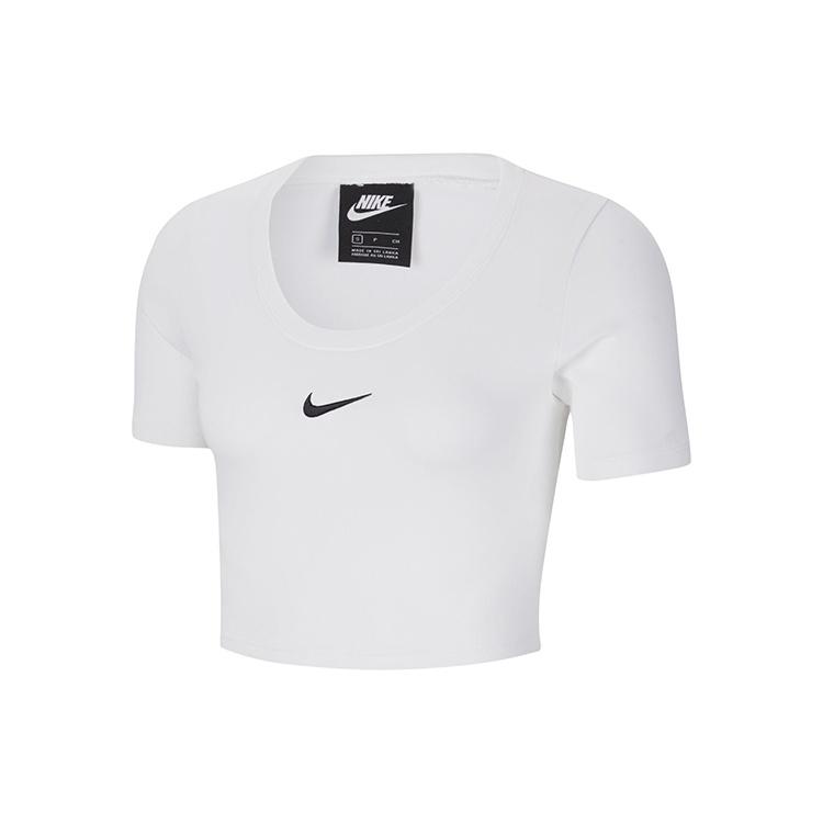 (WMNS) Nike Sportswear Essential Sports Short Sleeve White Women s CU5174-100 S
