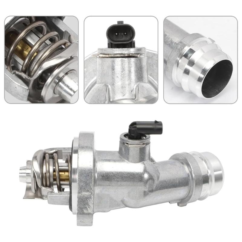 Engine Coolant Thermostat Assembly 25500-2E085 255002E085 for Veloster 2017-2020 Thermostat Housing Assembly Replacement