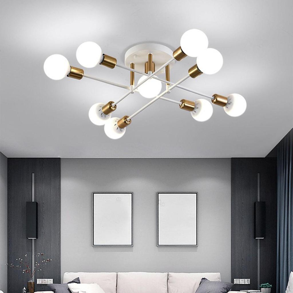 Modern Ceiling Light Fixture Flush Mounted E27 Lamp Hanging Pendant Sputnik Chandelier for