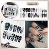 High-End Handmade Nail Art: Pure Desire Style Rhinestone Nail Stickers Collection.