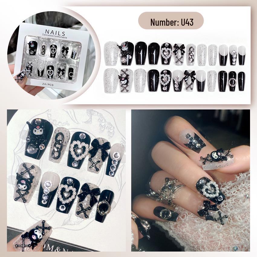 High-End Handmade Nail Art: Pure Desire Style Rhinestone Nail Stickers Collection.
