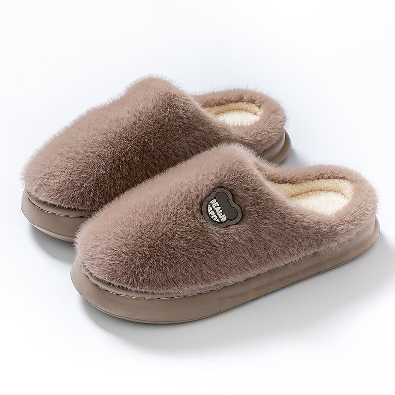 Cotton shoes women's season velvet cotton slippers home indoor thermal slippers simple high value super soft slippers